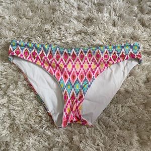 Victoria’s Secret swim multi color geometric pattern bikini bottoms size large l